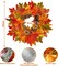 20LED Fall Thanksgiving Wreaths for Front Door Lights Fall